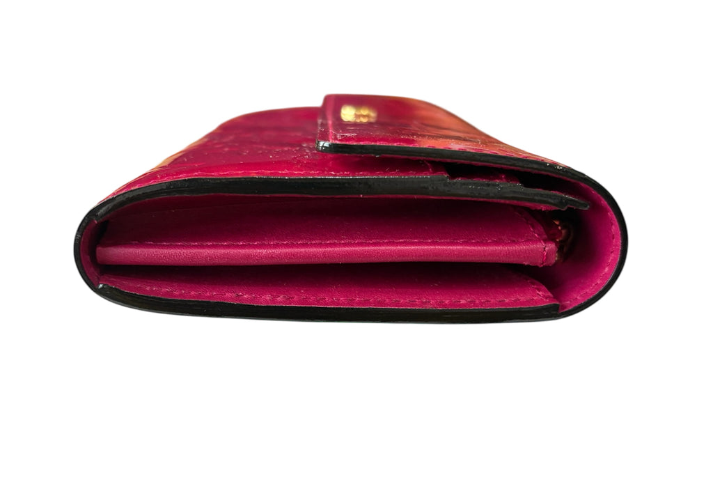 Louis Vuitton Vernis Portefeuille Sarah Long Wallet Rose Pink.