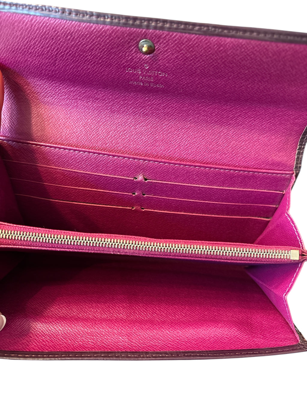 Louis Vuitton Epi Purple Sarah Wallet