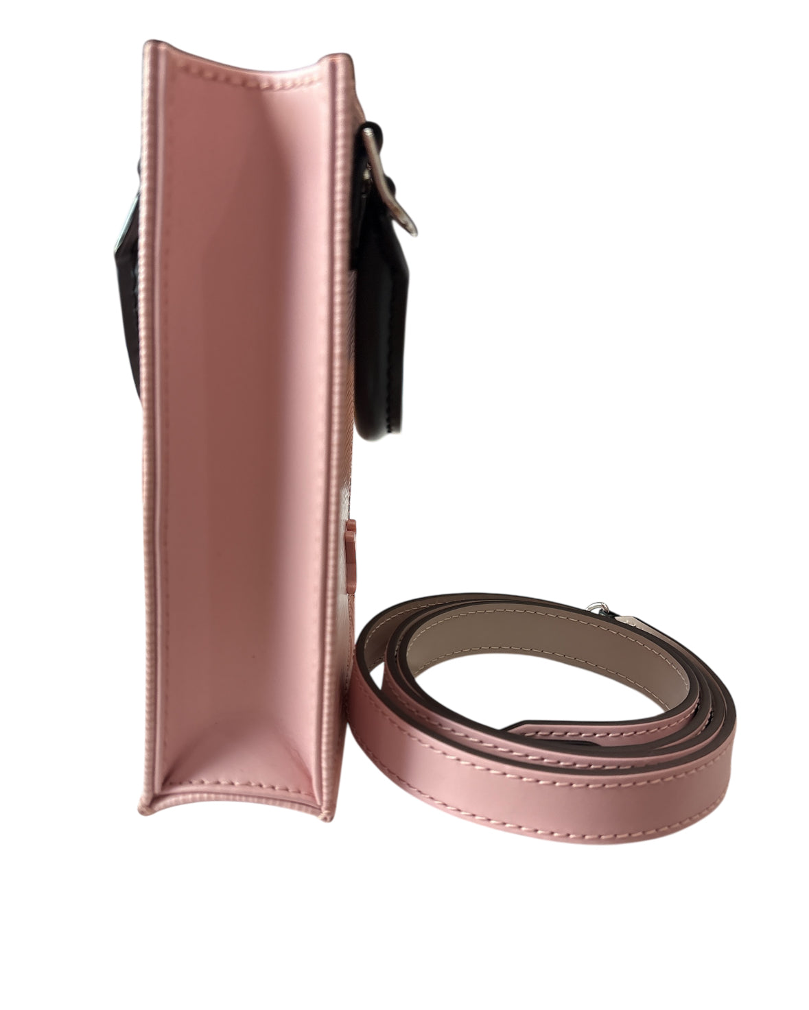 Louis Vuitton Petit Sac Plat Black/ Pink Epi Leather Shoulder Bag.