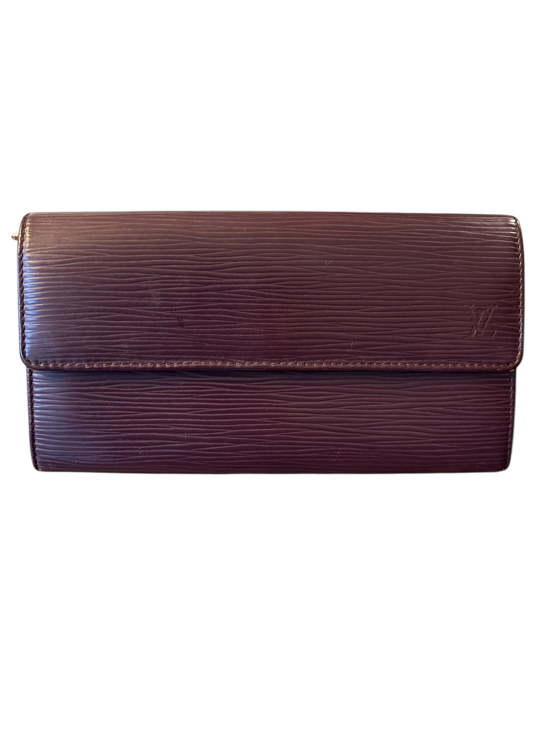 Louis Vuitton Epi Purple Sarah Wallet