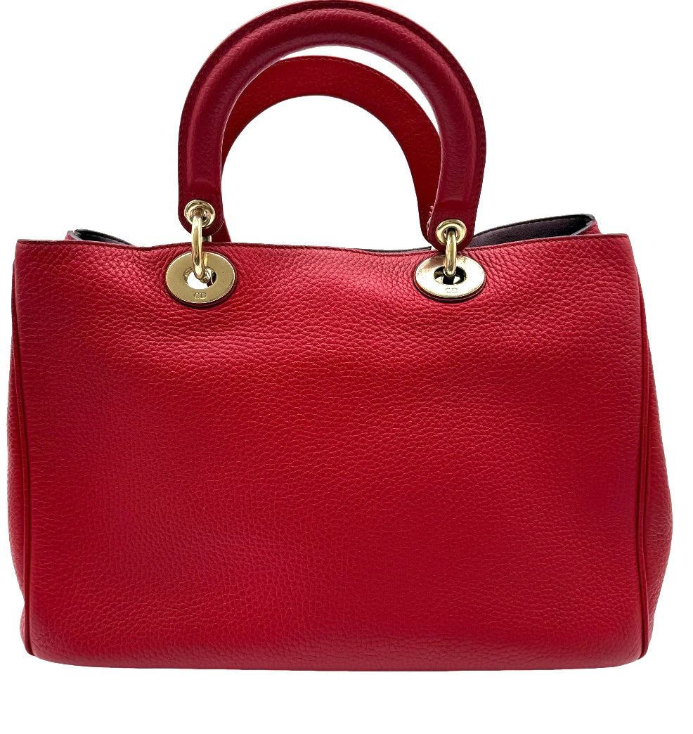 Christian Dior Large Diorissimo Tote Red.