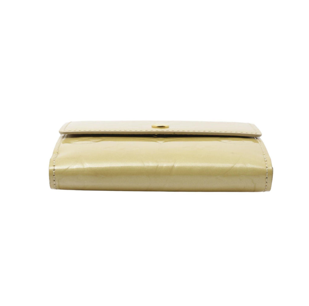 Louis Vuitton Vernis Ludlow Yellow Monogram Embossed Patant Leather.