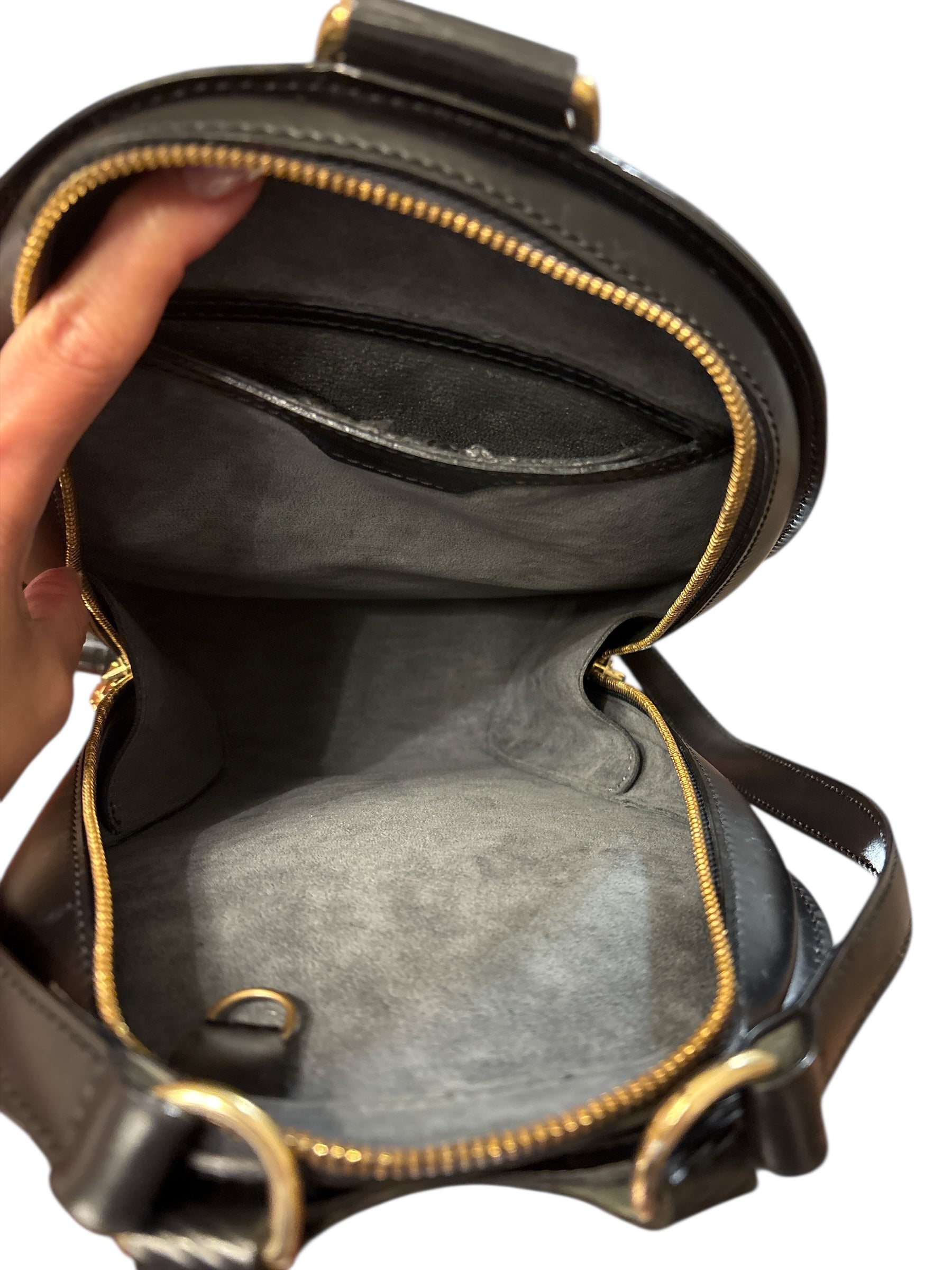 Louis Vuitton Black Epi Mabillon Backpack.