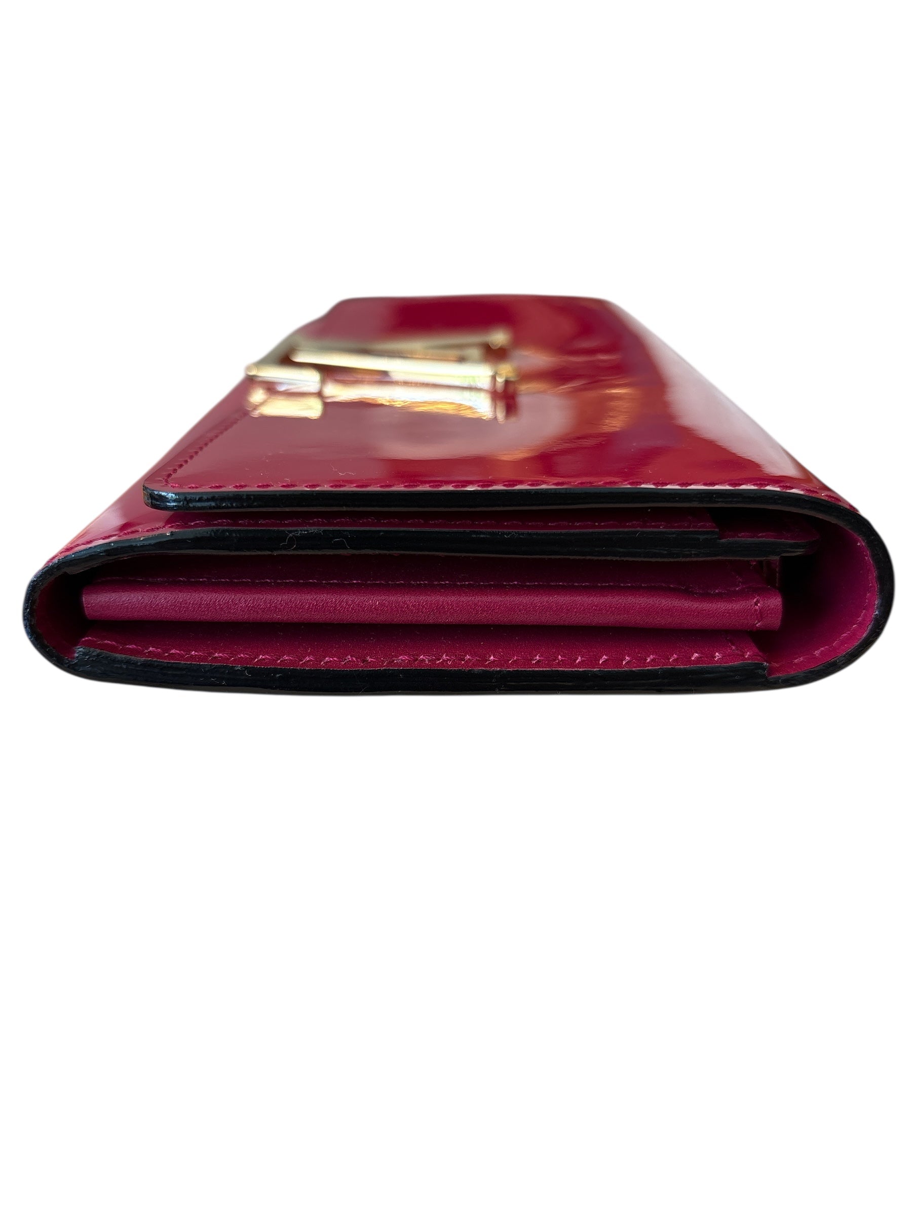 Louis Vuitton Paten Leather Clutch Bag.