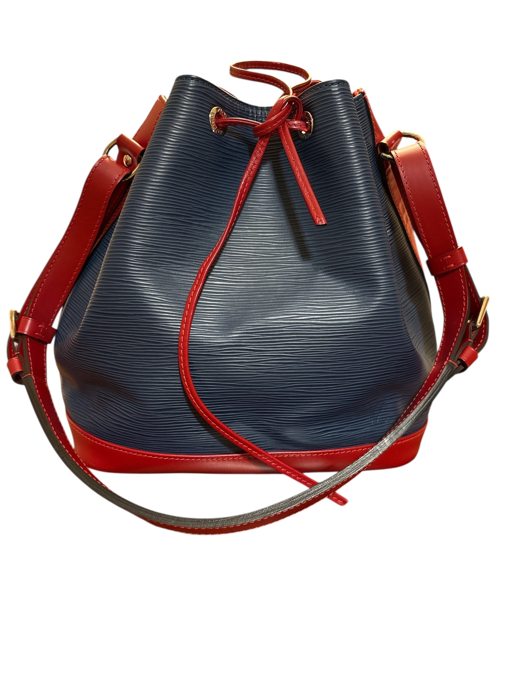 Louis Vuitton Epi Leather Noe Bag Blue.