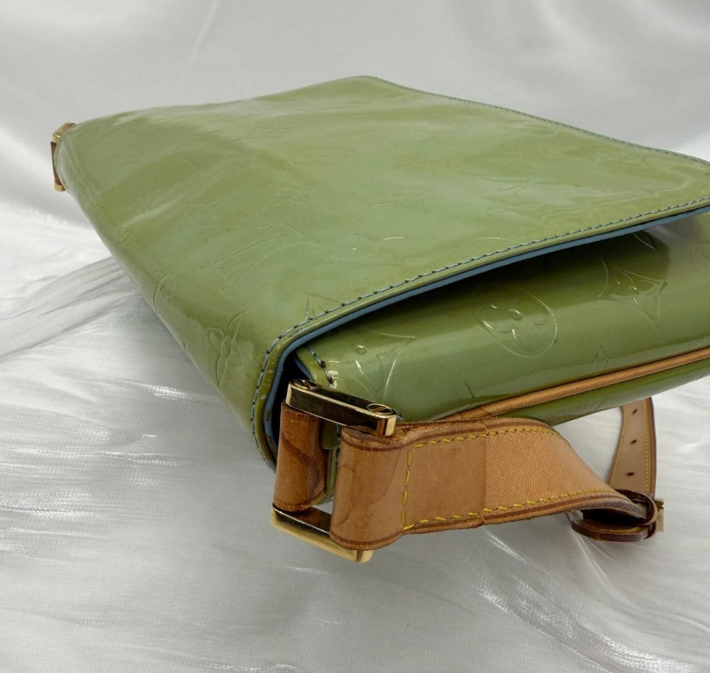 Louis Vuitton Green Vernis Thompson Street Shoulder Bag.