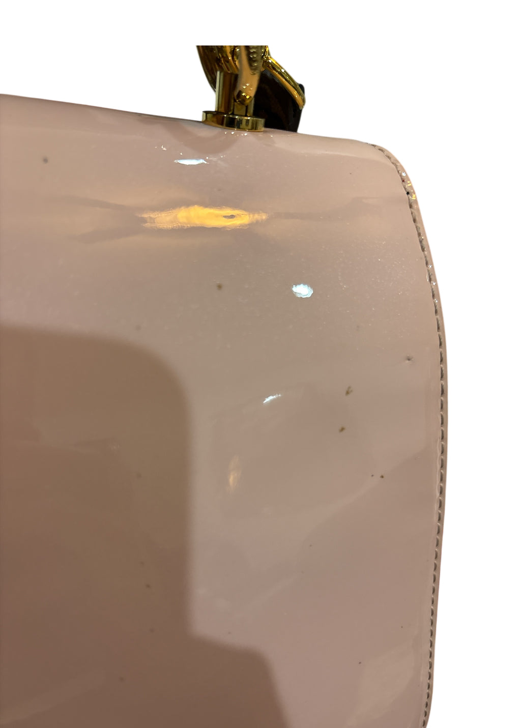 Louis Vuitton Cherrywood BB Vernis Leather Crossbody  bag Pink.