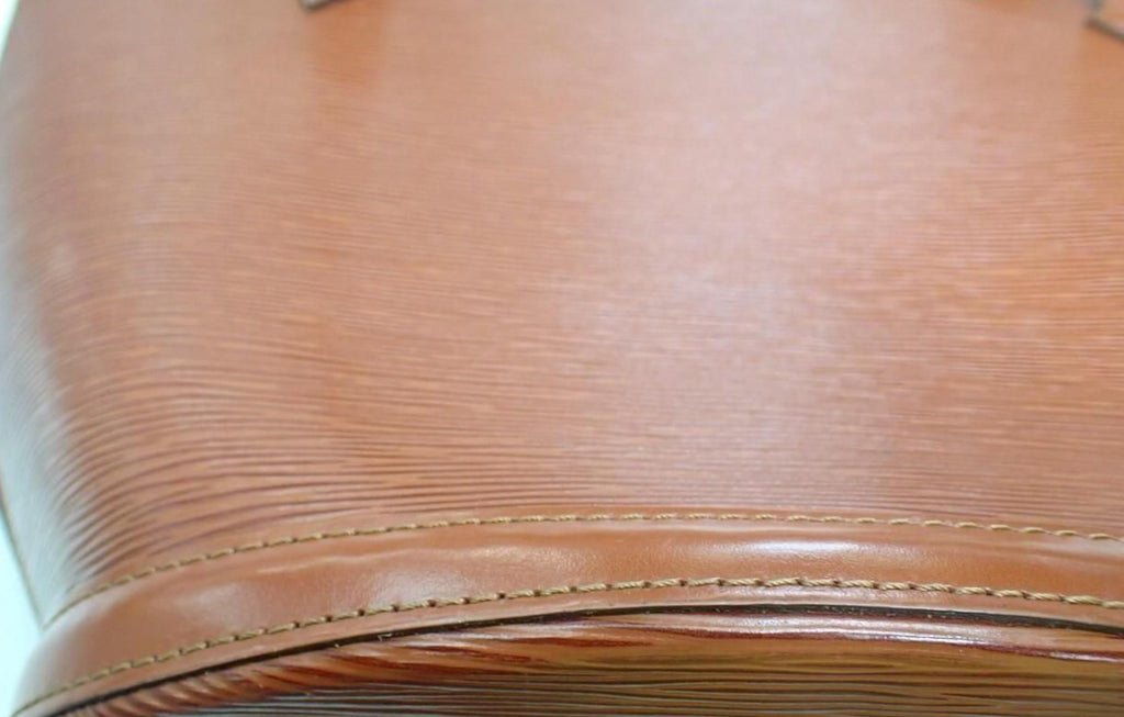 Louis Vuitton Epi Brown Leather Saint Jacques Handbag.