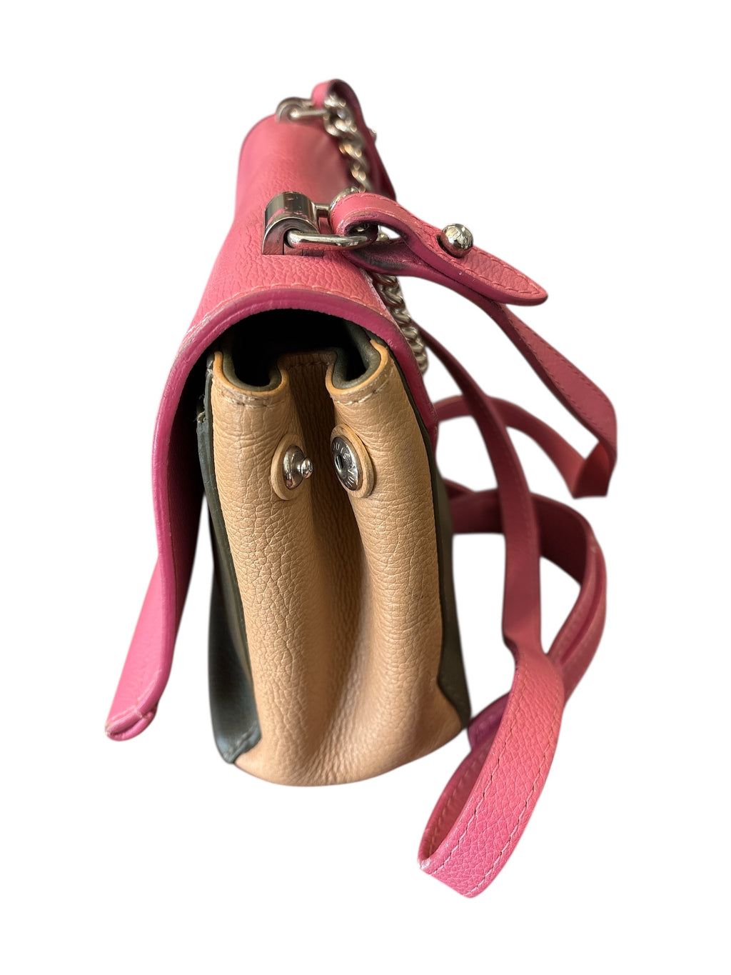 Louis Vuitton Lockme II Handbag leather BB Pink.
