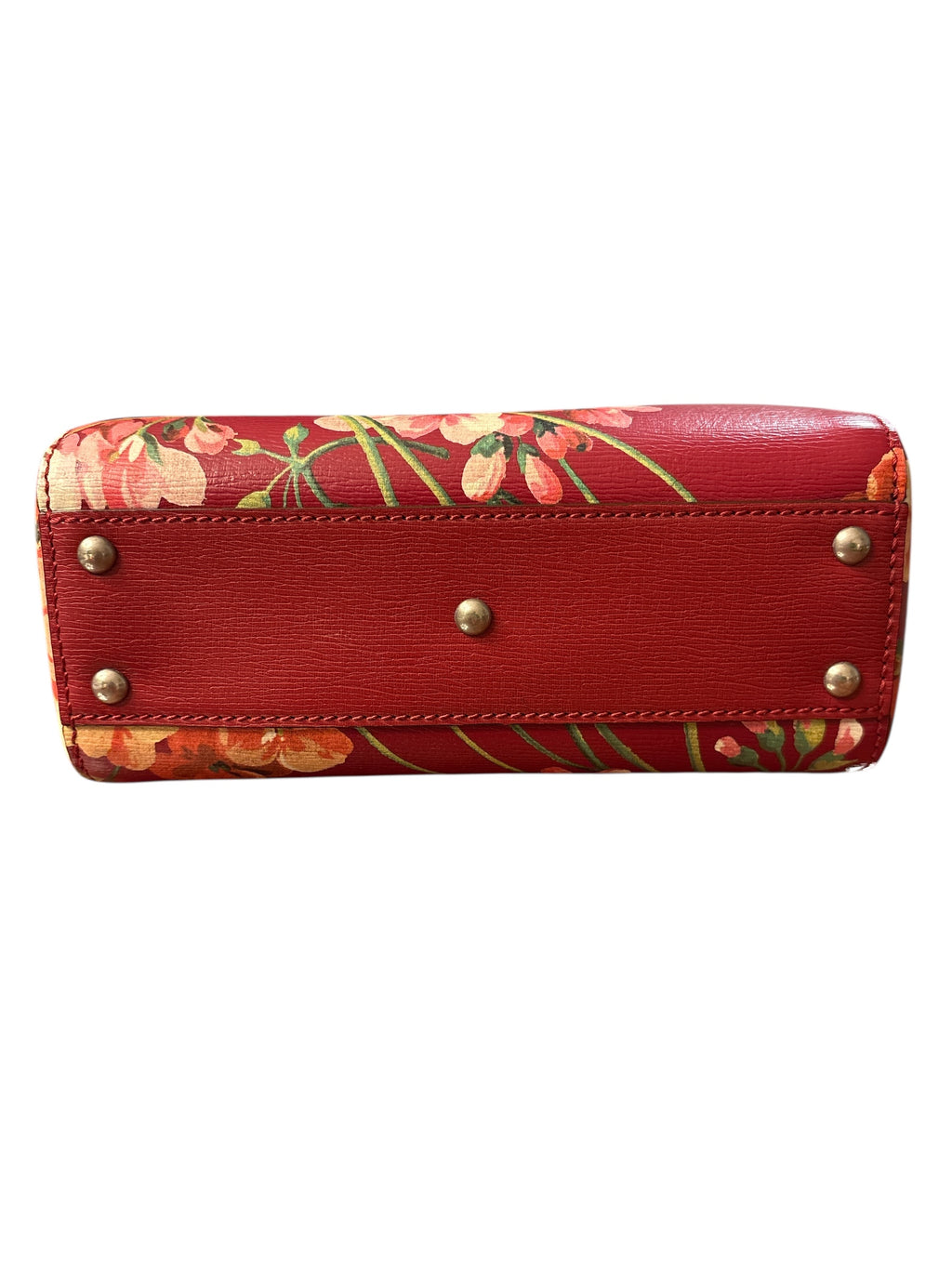 Gucci Blooms Bamboo Shopper Mini Red.