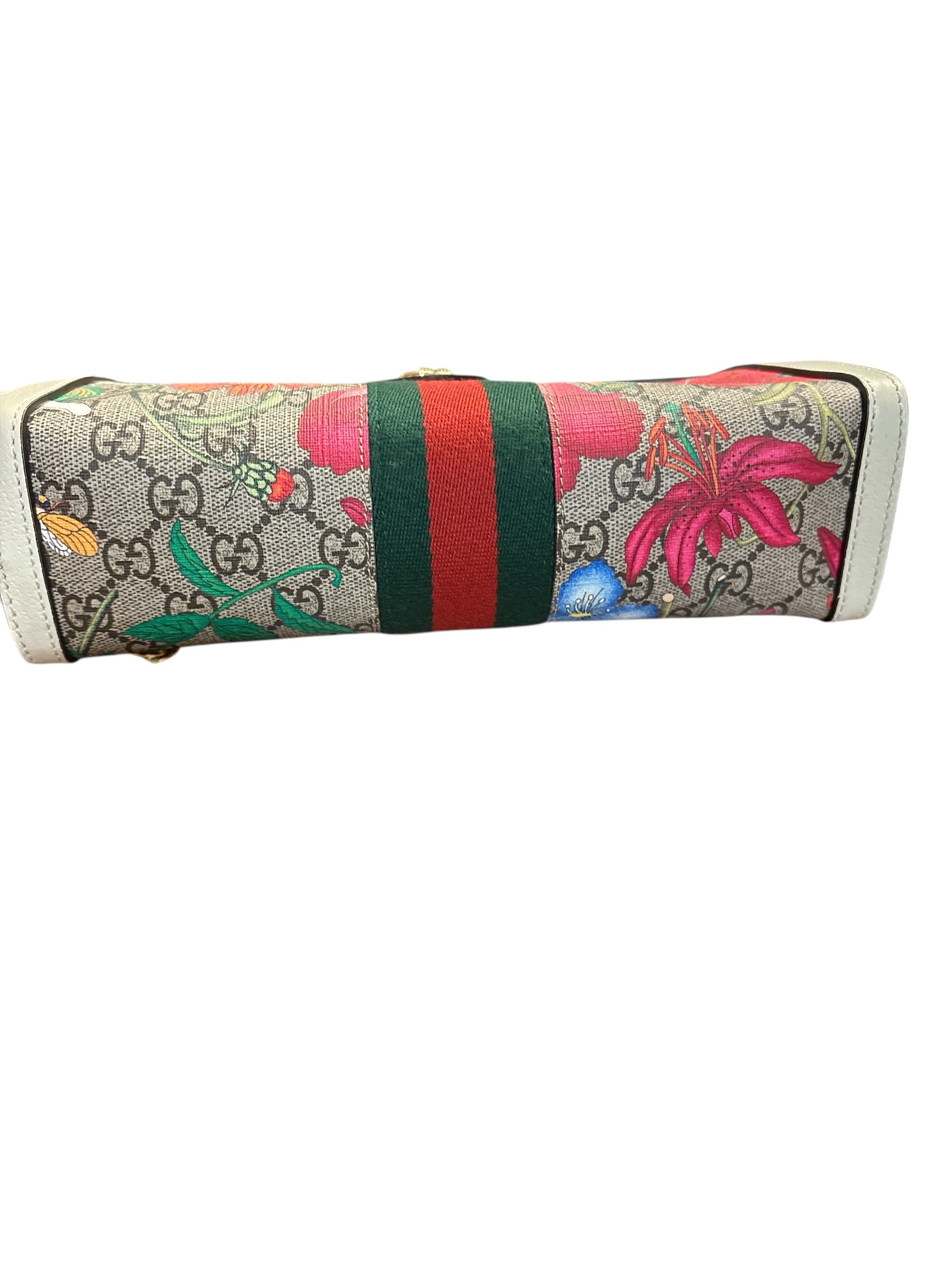 Gucci Ophidia Multiple Multicolor Flora Print Canvas.