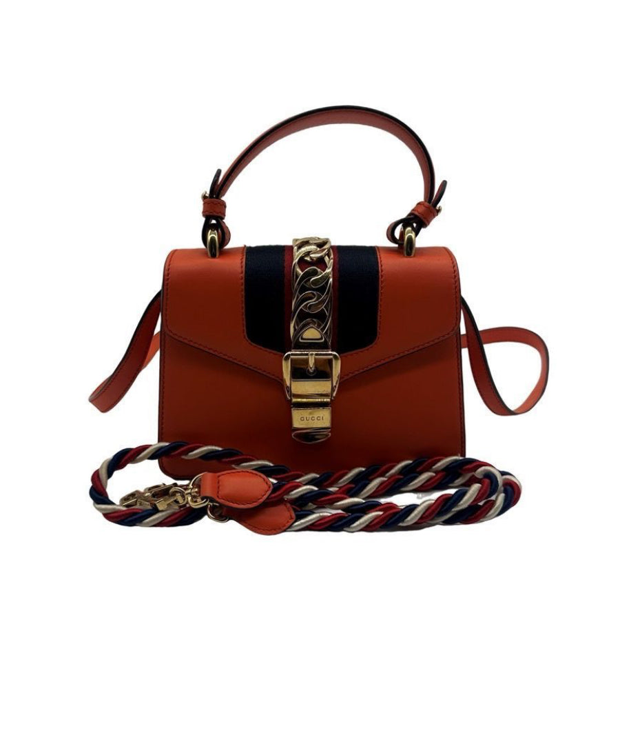 Gucci Mini Sylvie Top Handle Bag.