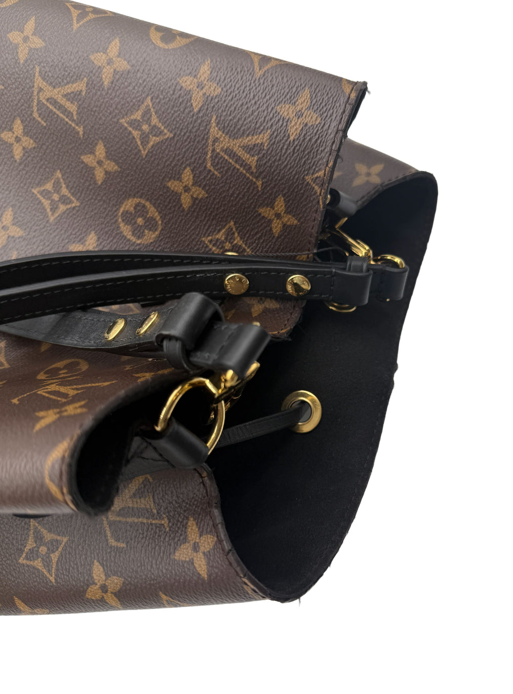 Louis Vuitton LV Monogram Brown Bucket Bags.