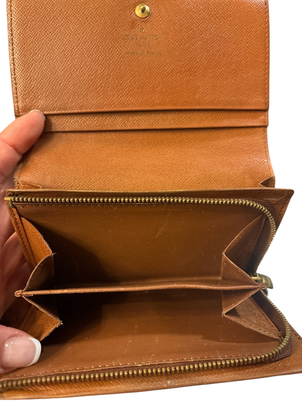Louis Vuitton Monogram Porte Monnaie Compact Wallet.
