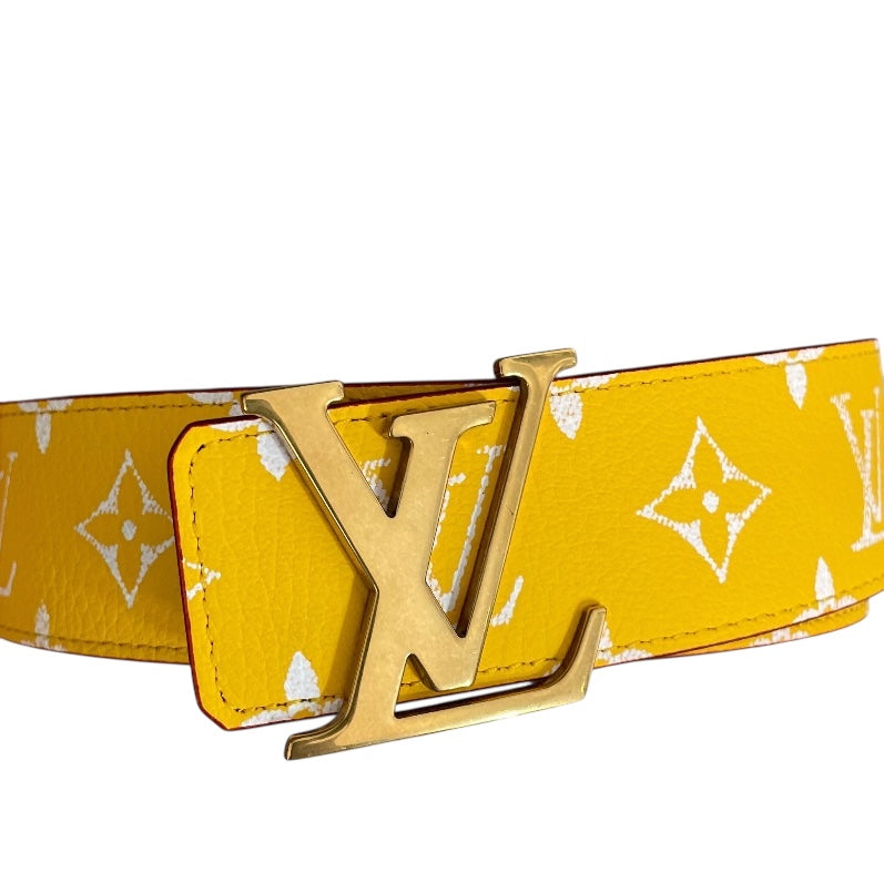 Louis Vuitton LV Initiales 40MM Reversible Belt Yellow.