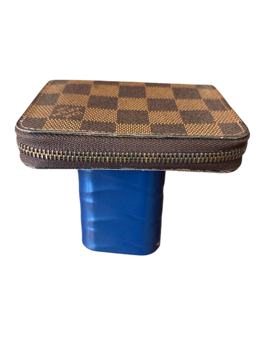 Louis Vuitton Damier Ebene Zippy Wallet.