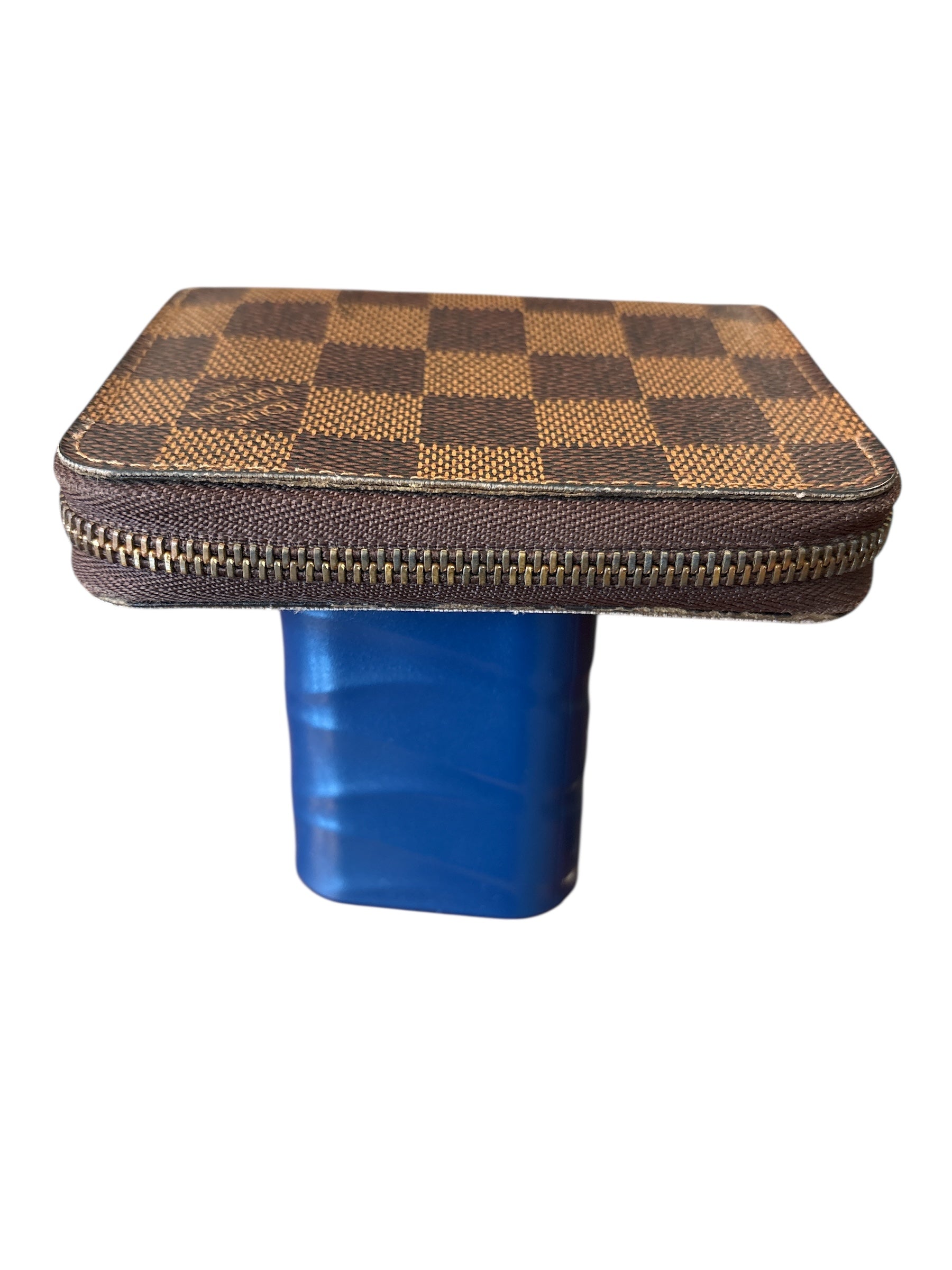 Louis Vuitton Damier Ebene Zippy Wallet.