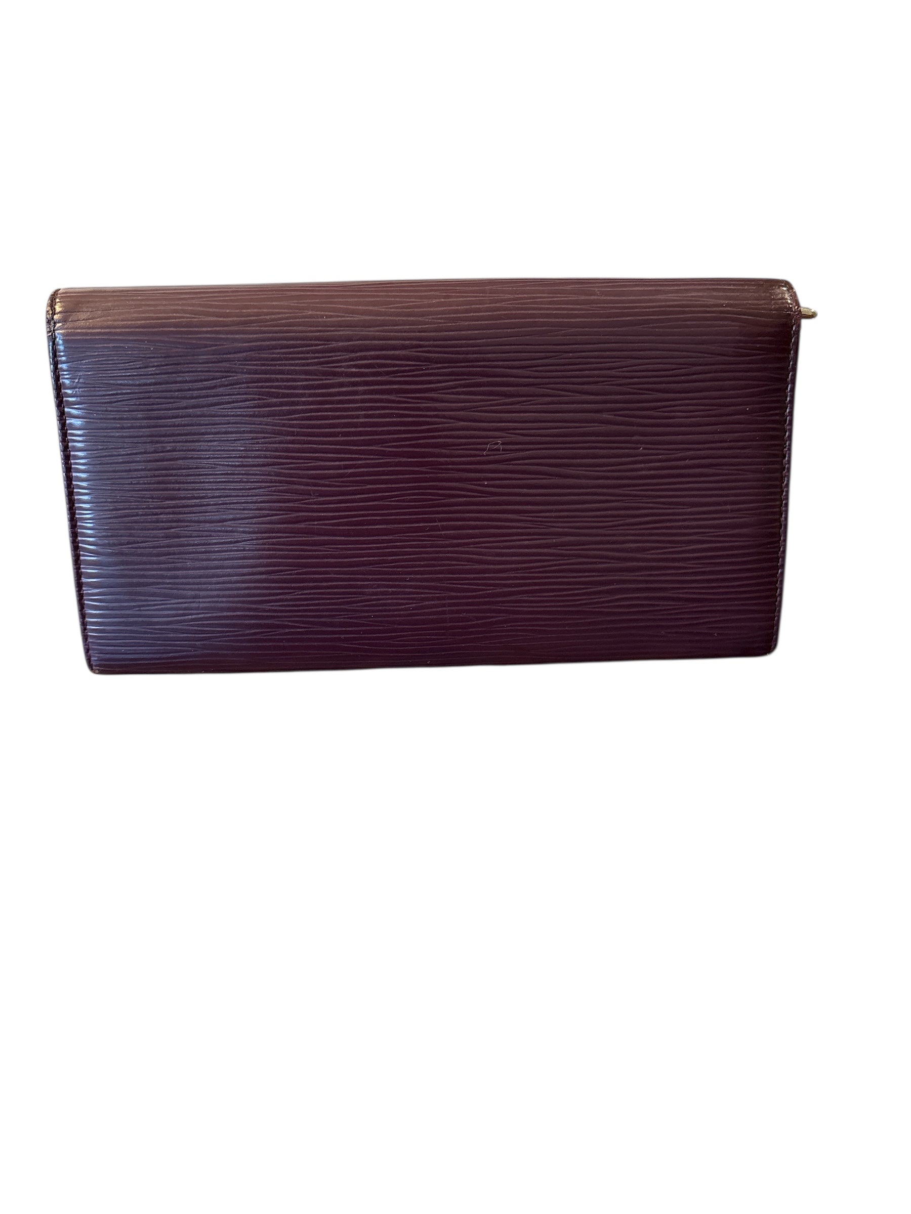 Louis Vuitton Epi Purple Sarah Wallet