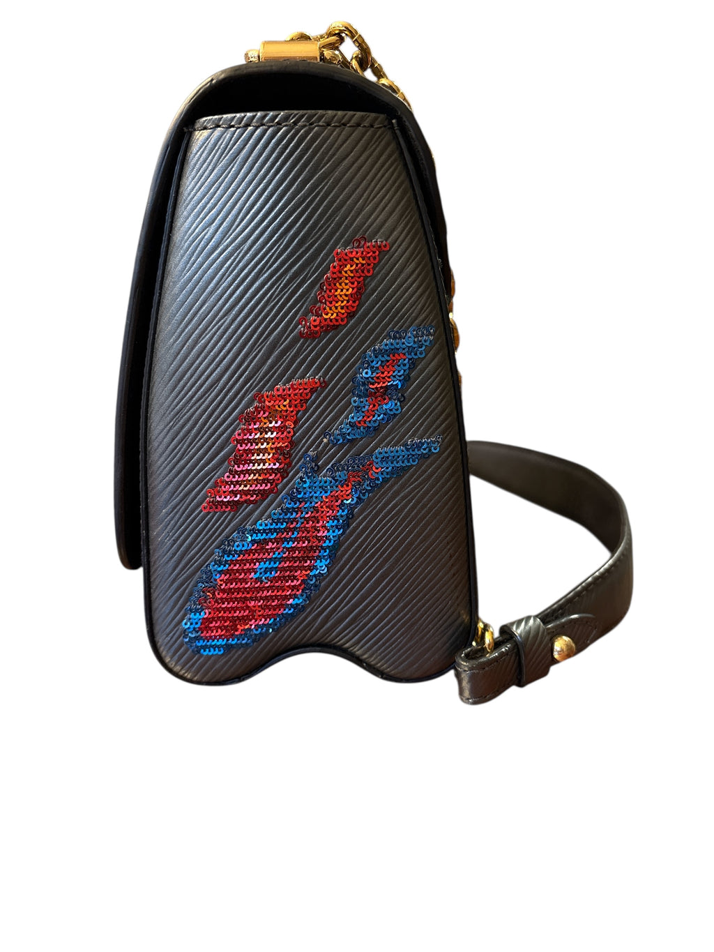 Louis Vuitton Twist handbag Epic Leather Sequin MM.