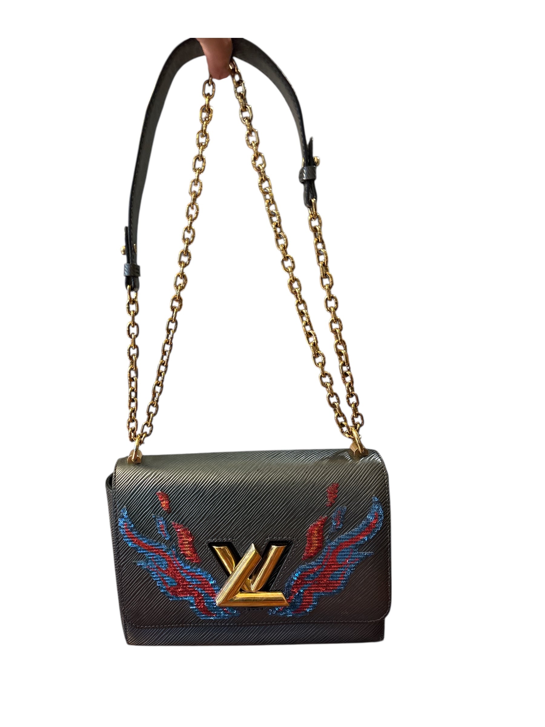 Louis Vuitton Twist handbag Epic Leather Sequin MM.