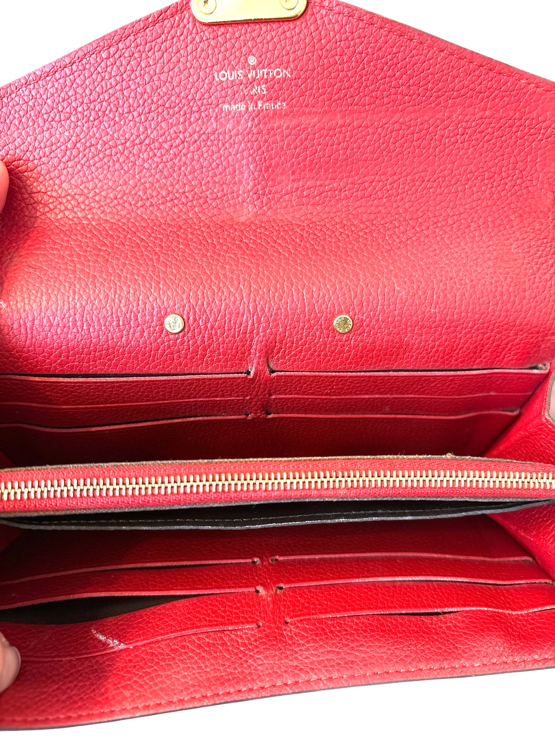 Louis Vuitton Monogram Lallas Wallet Cherry.