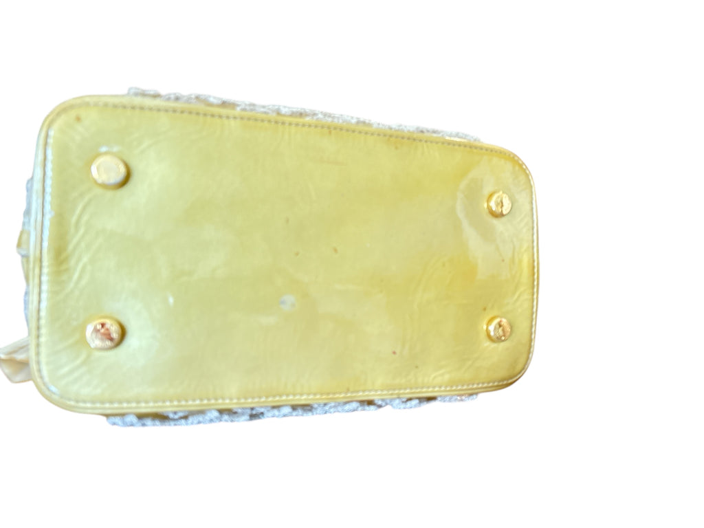 Louis Vuitton Limited Edition Lockit Fascination Monogram Light Olive Handbag.