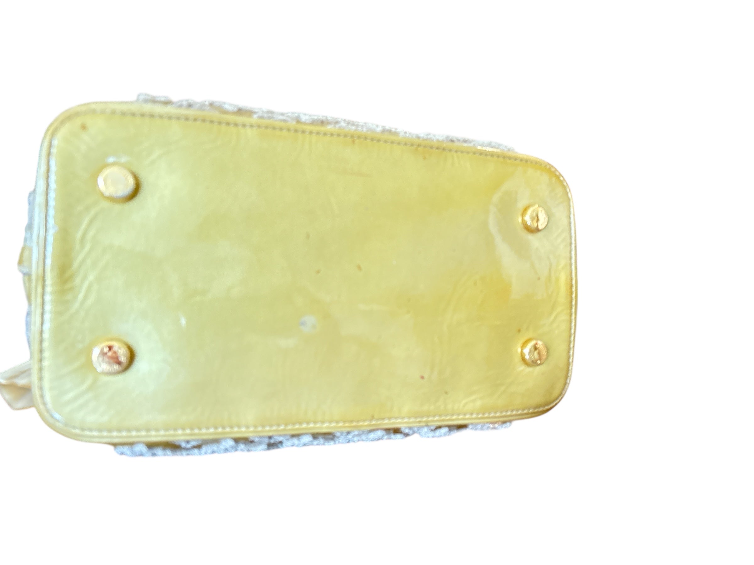 Louis Vuitton Limited Edition Lockit Fascination Monogram Light Olive Handbag.