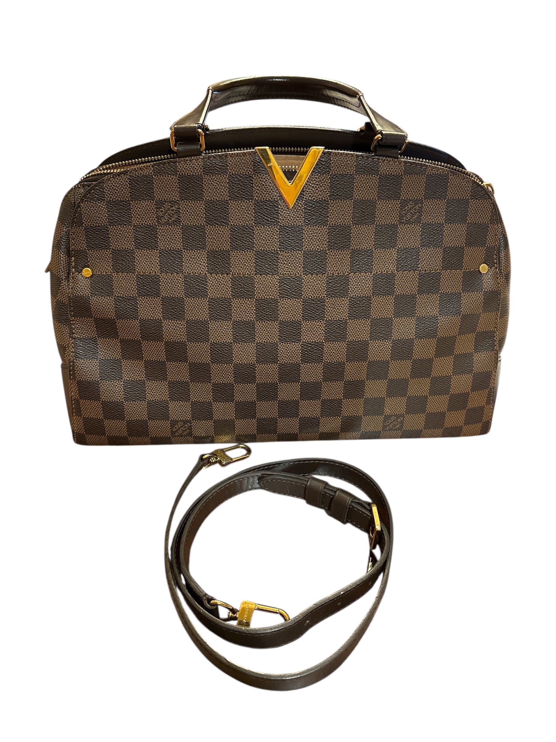 Louis Vuitton Damier Ebene Kensington Bowling Bag.