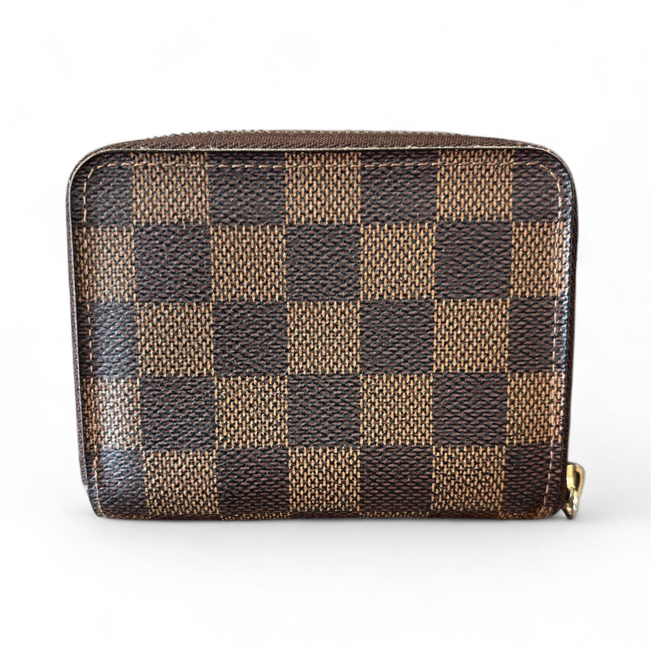 Louis Vuitton Damier Ebene Zippy Wallet.