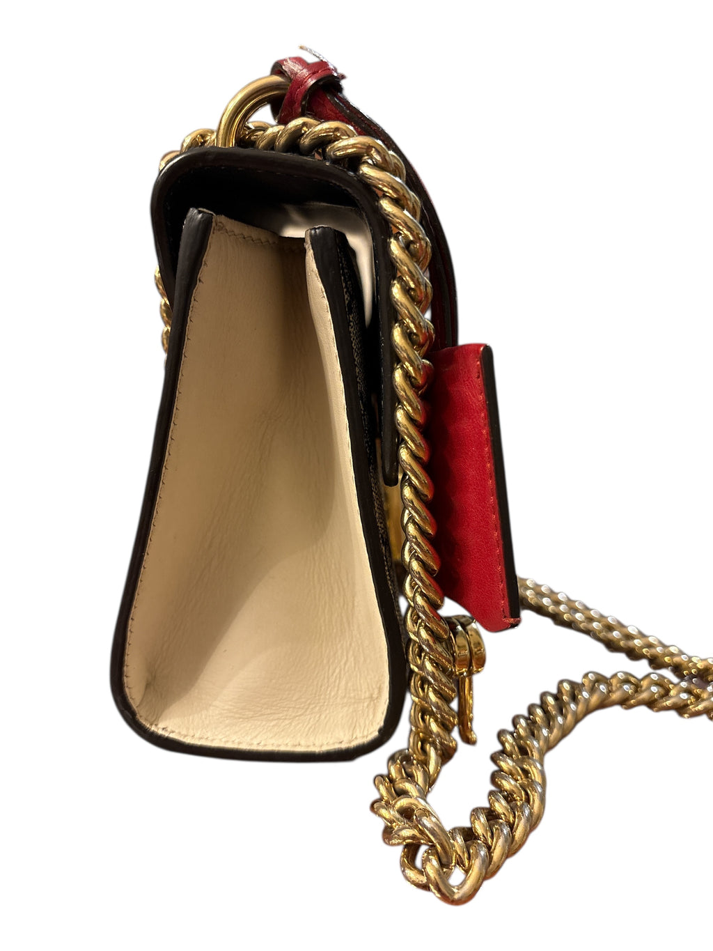 Gucci GG Supreme Monogram Moon Calfskin Small Padlock.
