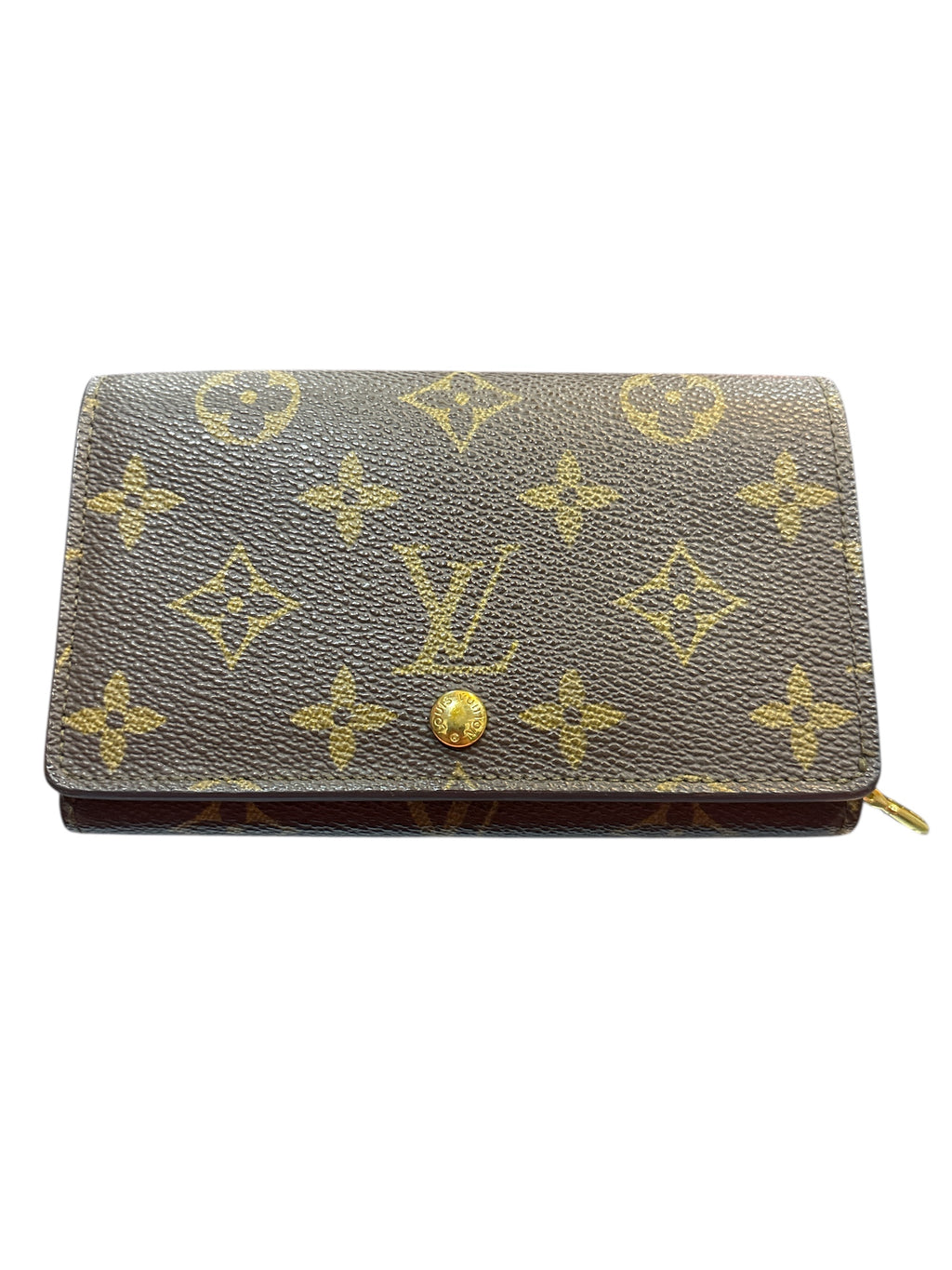 Louis Vuitton Monogram Porte Monnaie Tresor Wallet.