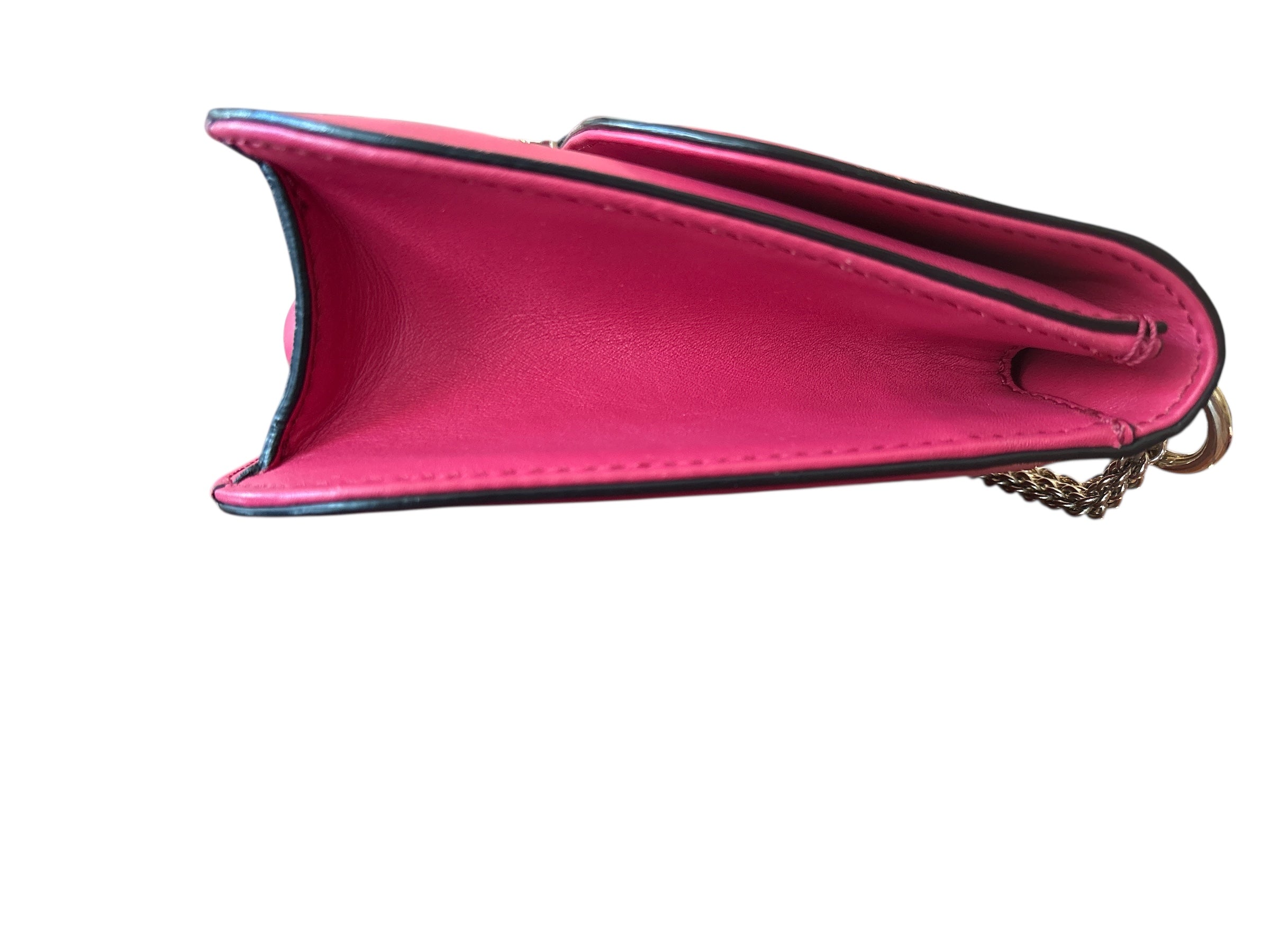 Valentino Multicolor Leather Glam Lock Bag.