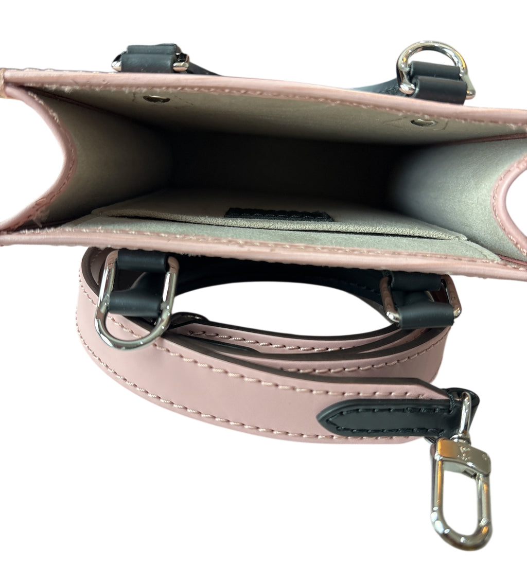 Louis Vuitton Petit Sac Plat Black/ Pink Epi Leather Shoulder Bag.