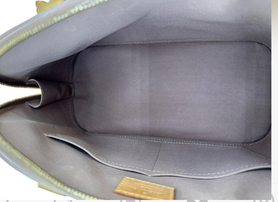 Louis Vuitton Monogram Vernis Alma Gold Hand Bags.