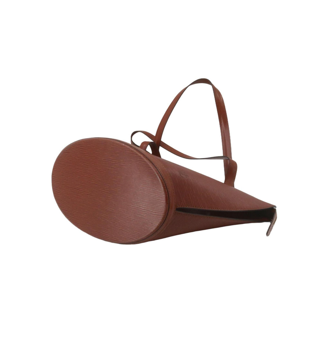 Louis Vuitton Epi Brown Leather Saint Jacques Handbag.
