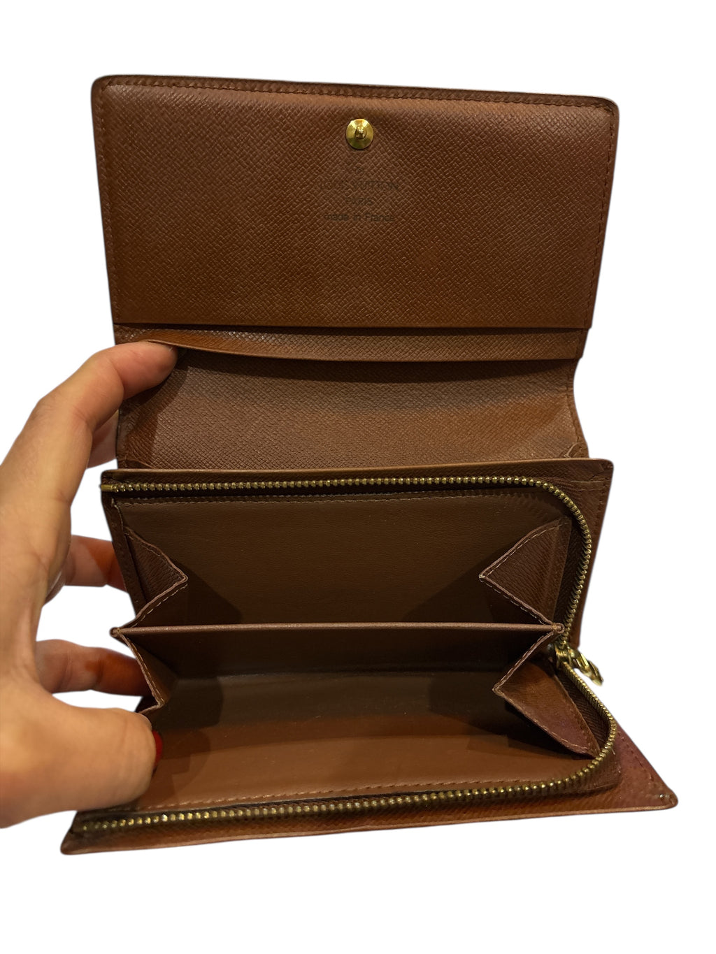 Louis Vuitton Monogram Porte Monnaie Tresor Wallet.