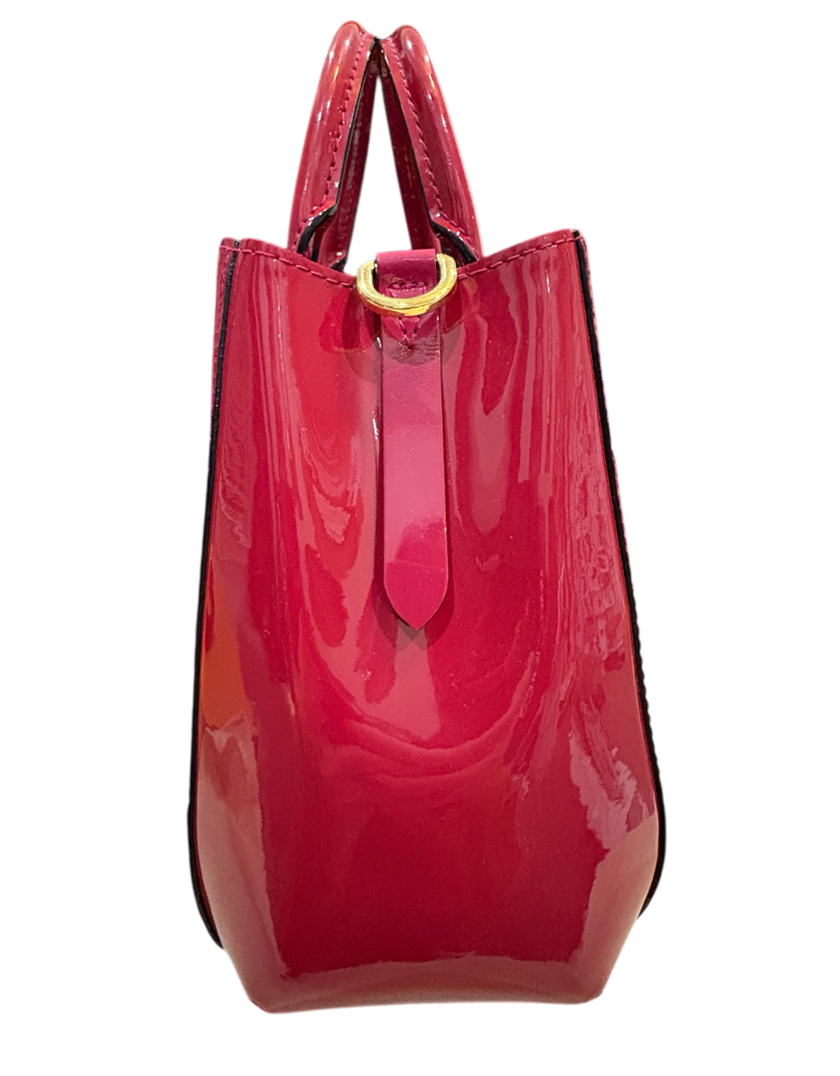 Louis Vuitton Vernis Montaigne Bag Raspberry Red.