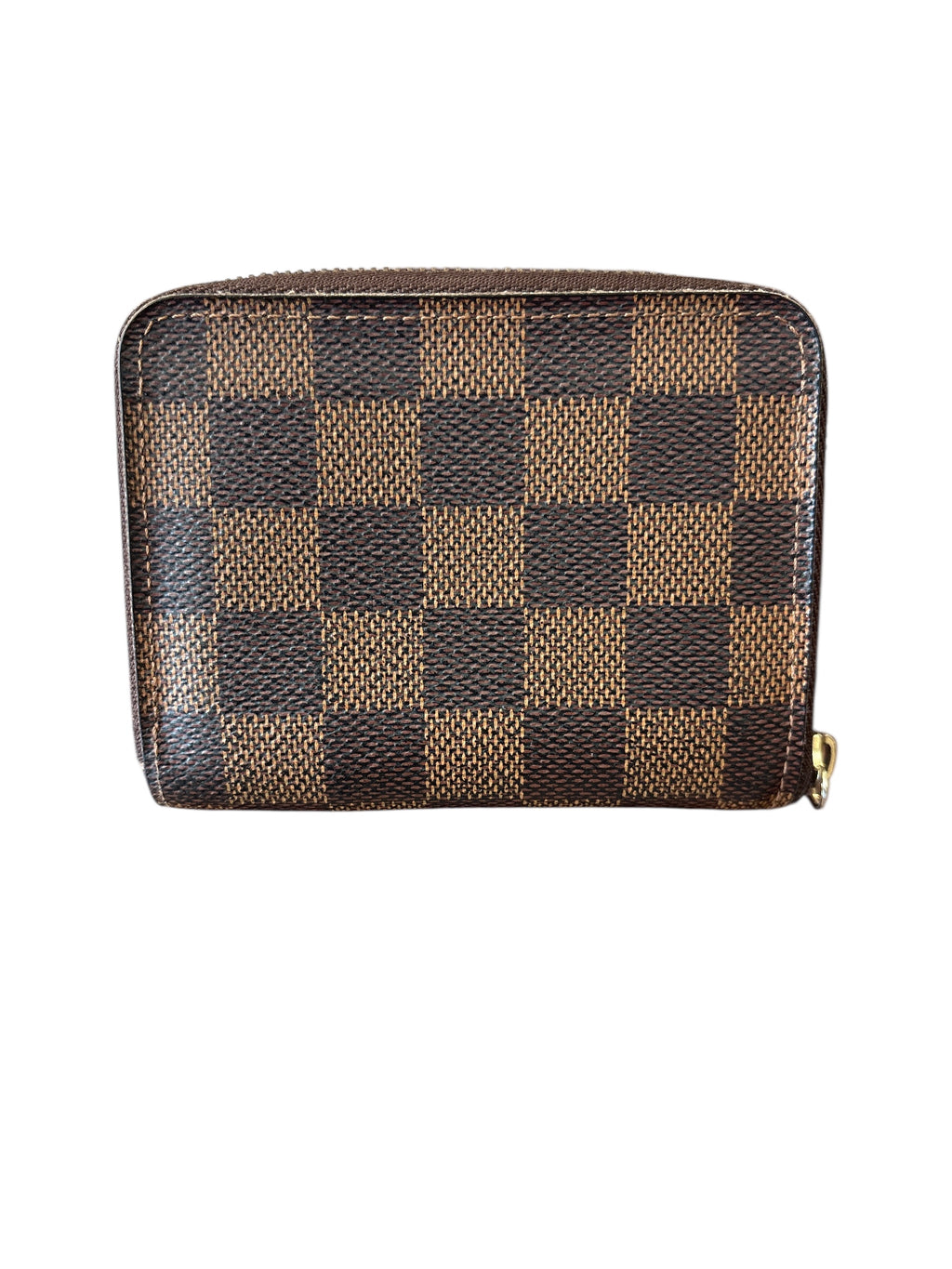 Louis Vuitton Damier Ebene Zippy Wallet.