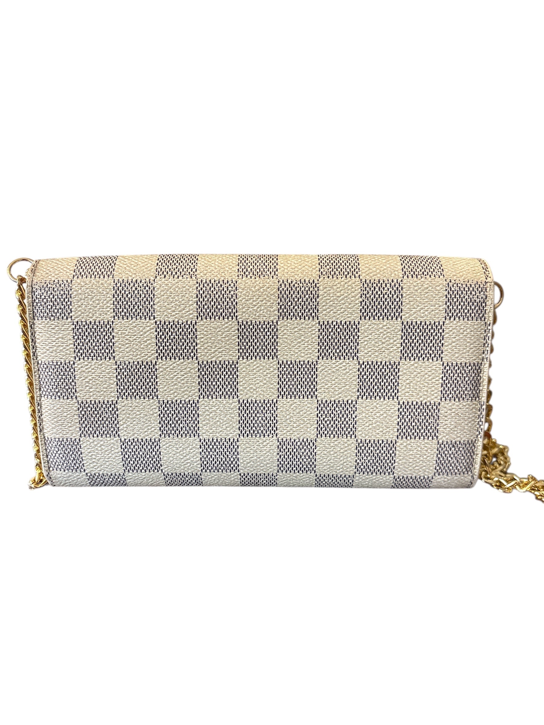Louis Vuitton Damier Azur Porterfeuille Sarah Long Wallet.