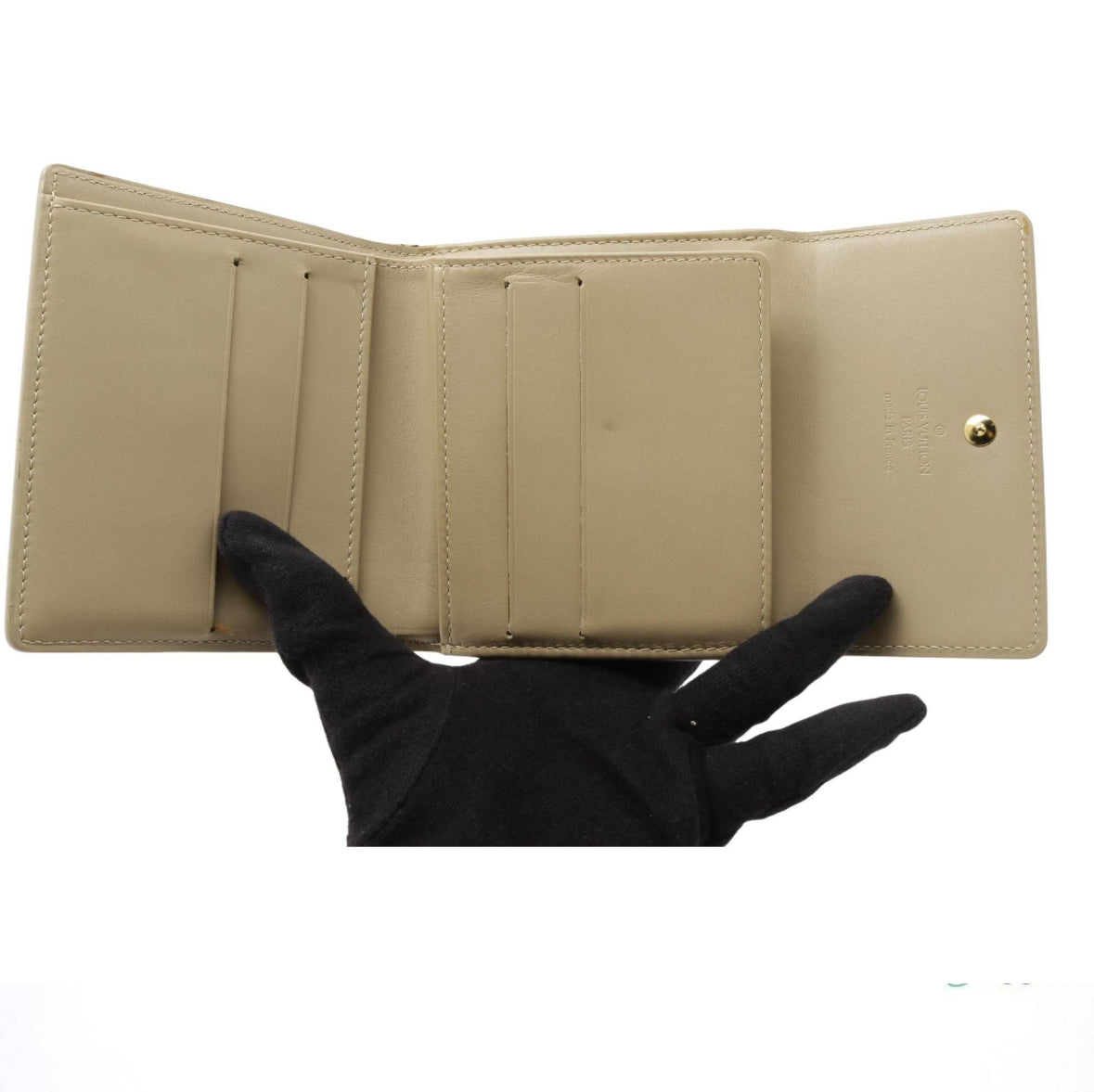 Louis Vuitton Vernis Ludlow Yellow Monogram Embossed Patant Leather.