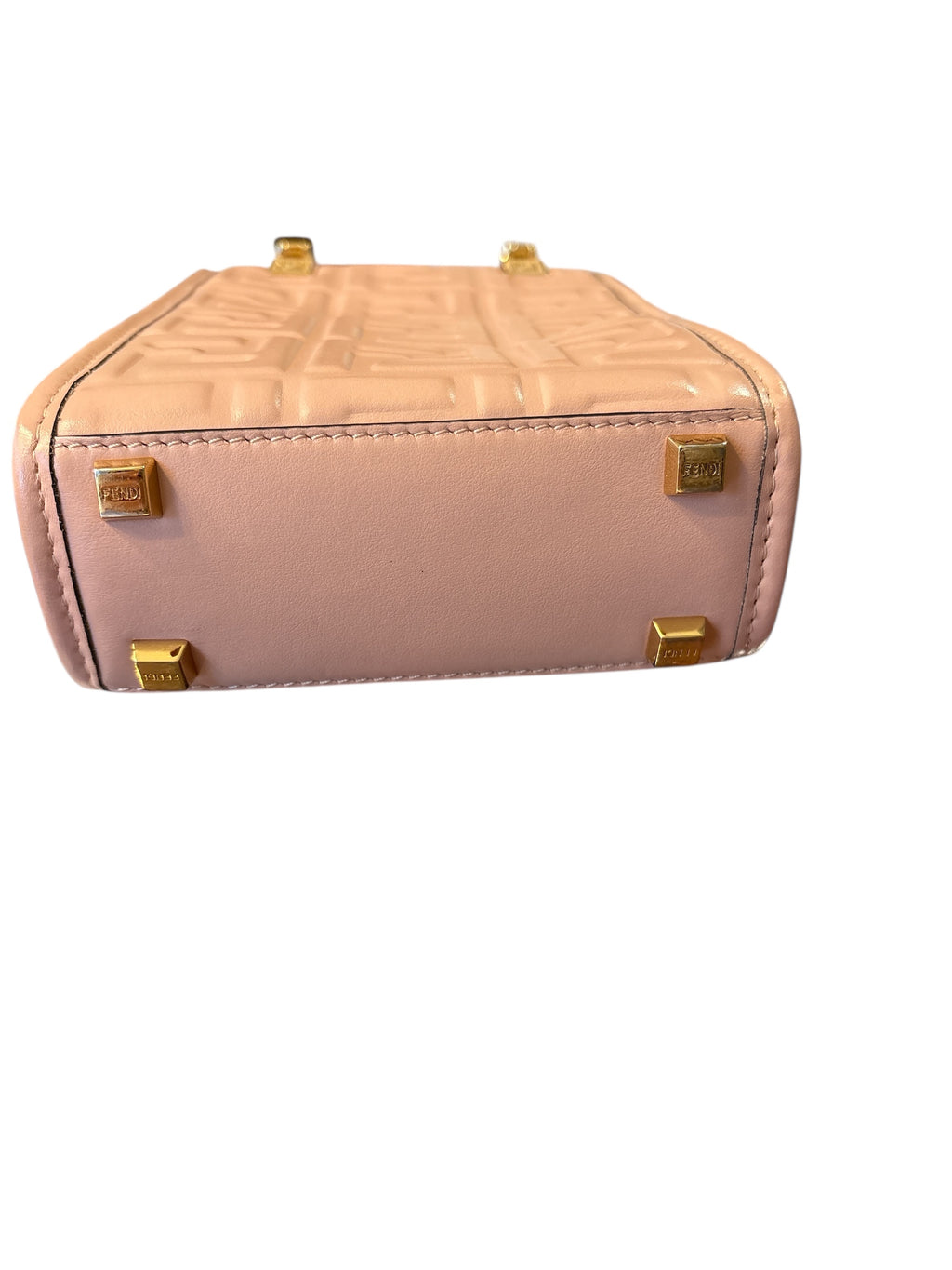 Fendi Embossed Logo Sec Plat Light Pink.