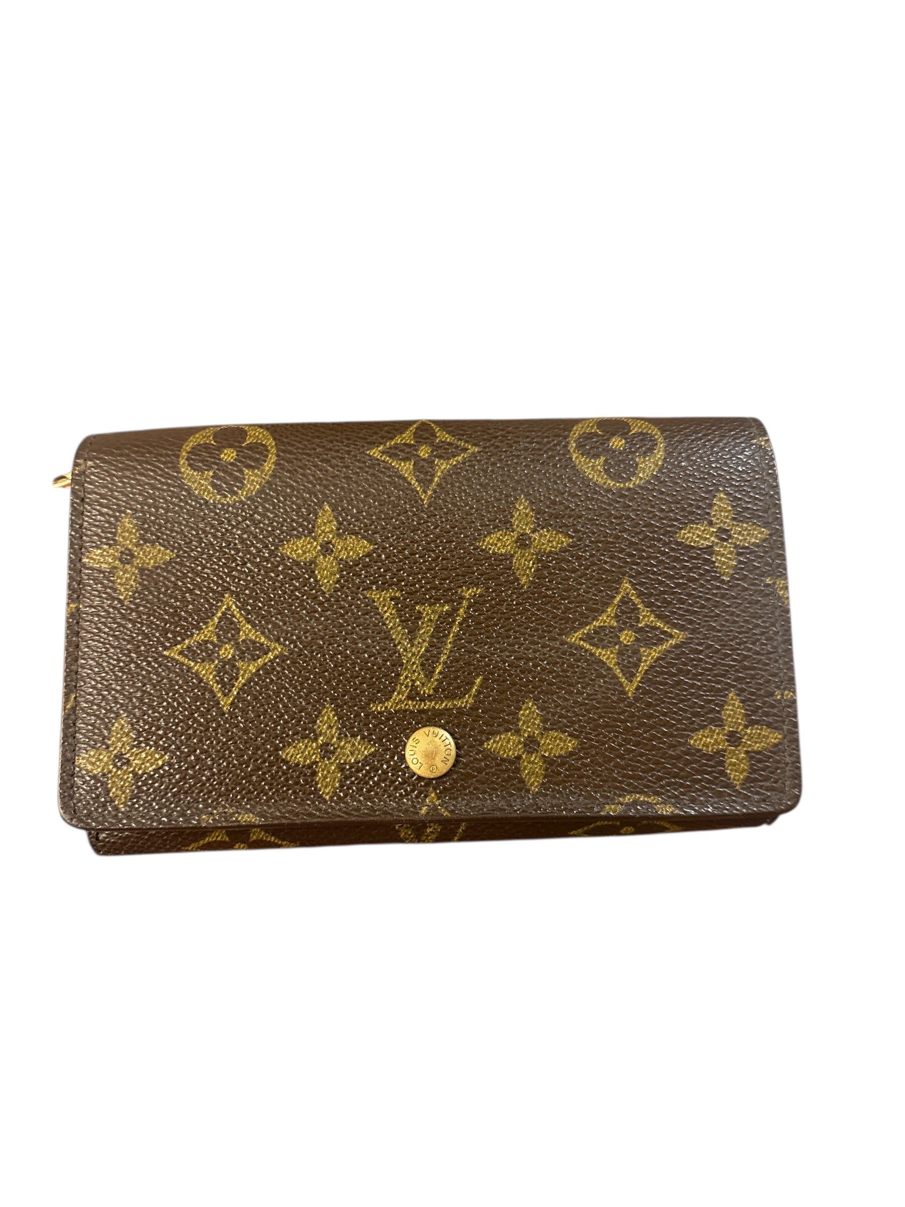 Louis Vuitton Monogram Porte Monnaie Compact Wallet.