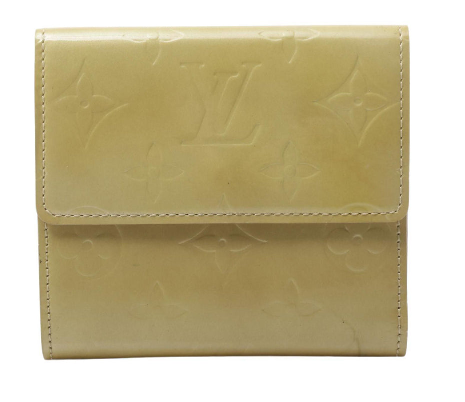 Louis Vuitton Vernis Ludlow Yellow Monogram Embossed Patant Leather.