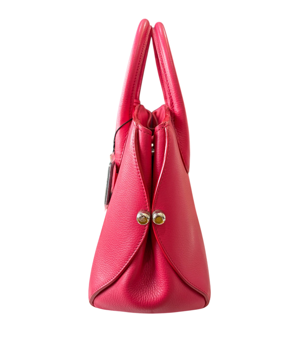 Christian Dior Bar Bag Leather Pink.