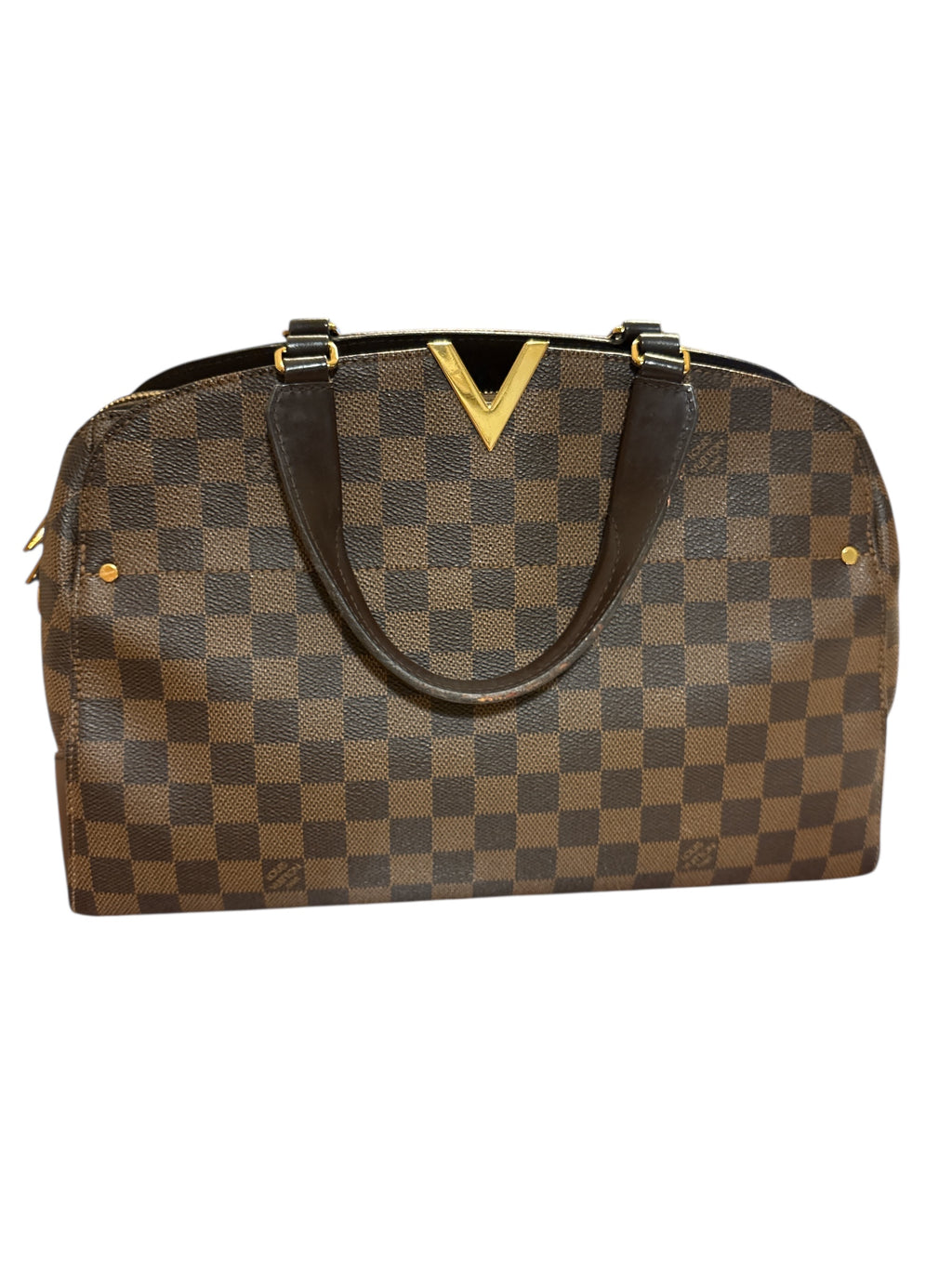 Louis Vuitton Damier Ebene Kensington Bowling Bag.
