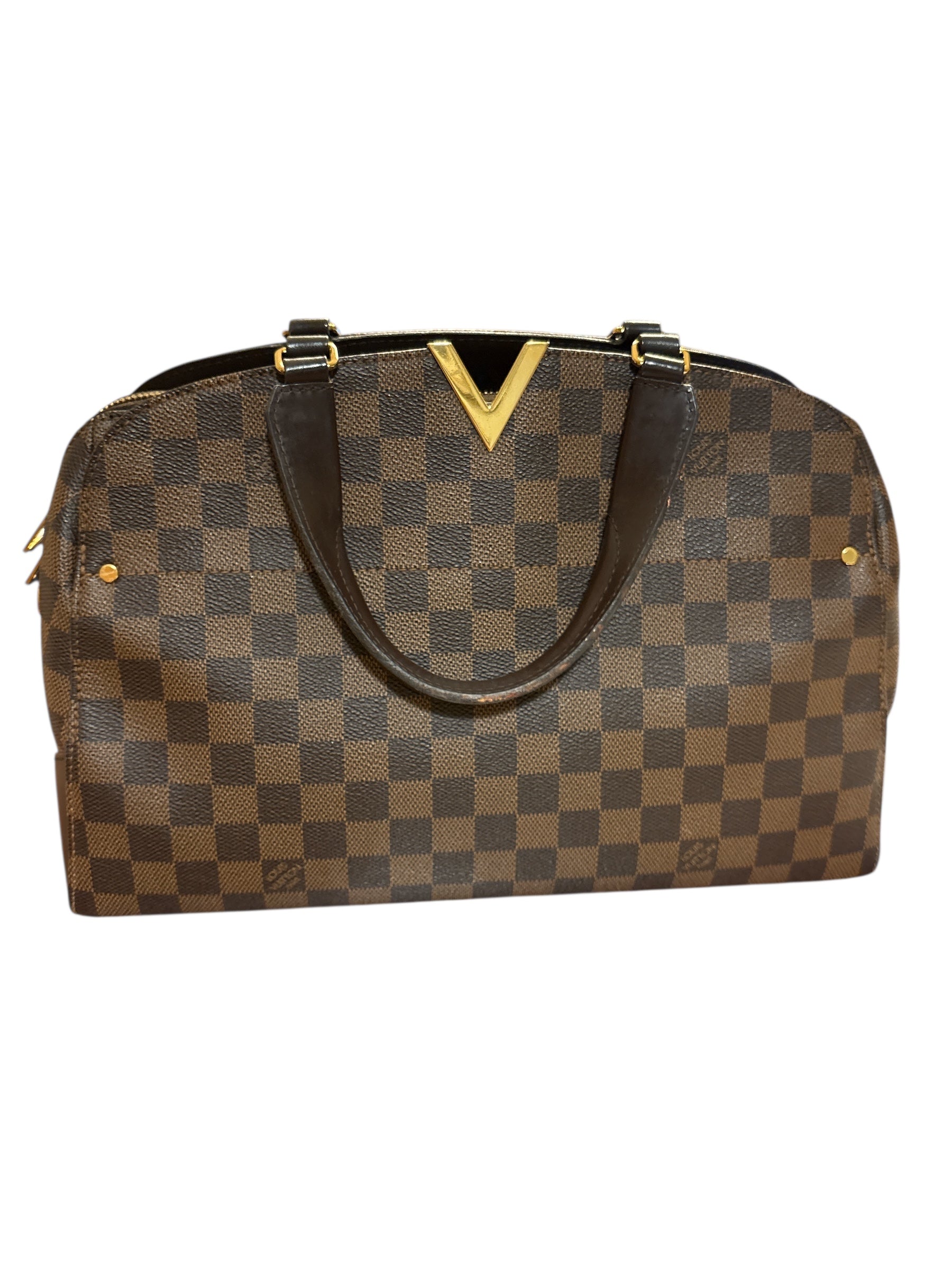 Louis Vuitton Damier Ebene Kensington Bowling Bag.