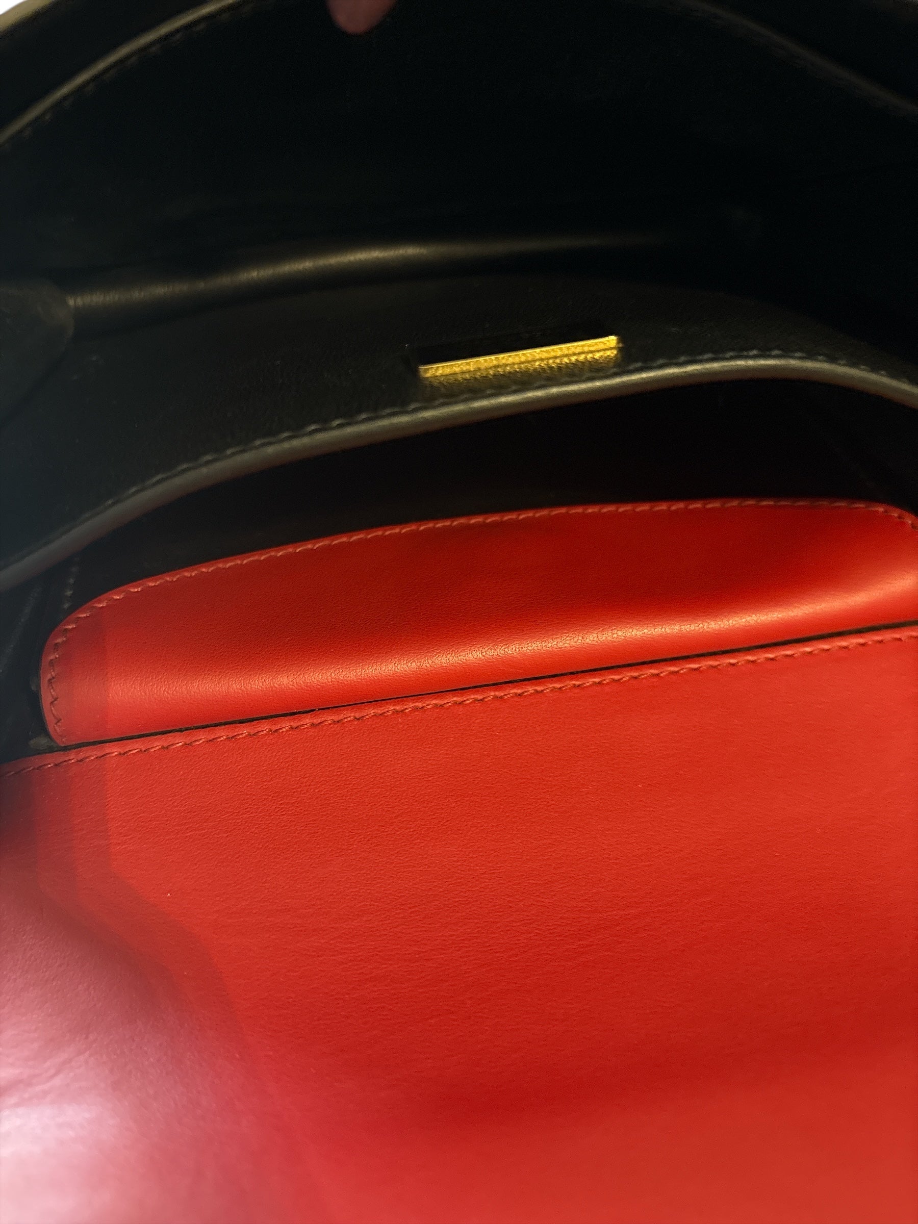 Prada Milano- Cahier Leather Crossbody Bag - Red.