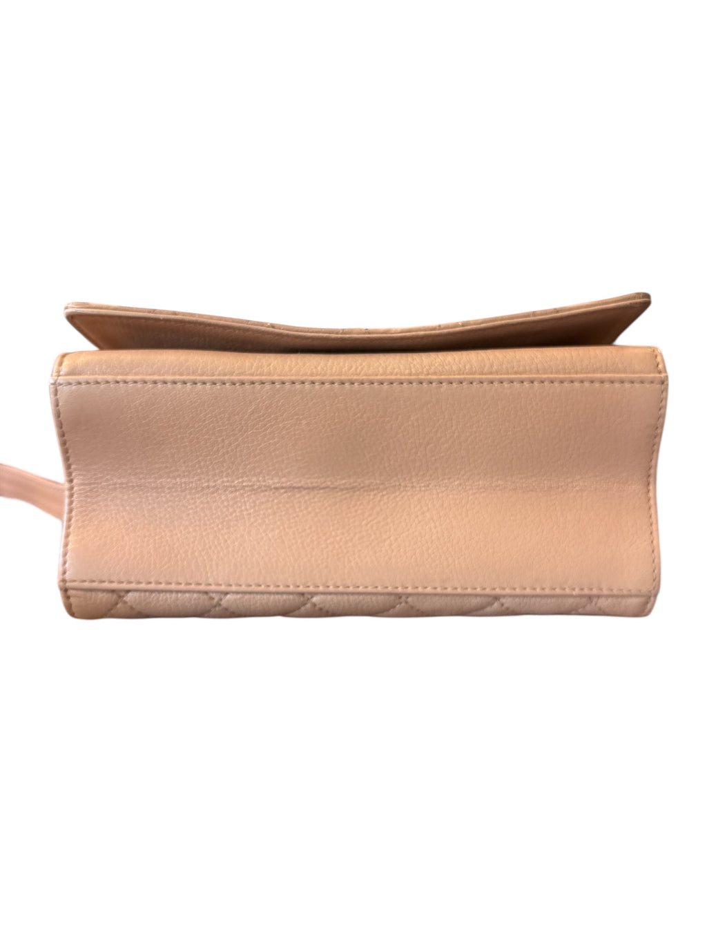 Chanel Qoatskin Quited Rita Top Handdle Flap Beige.