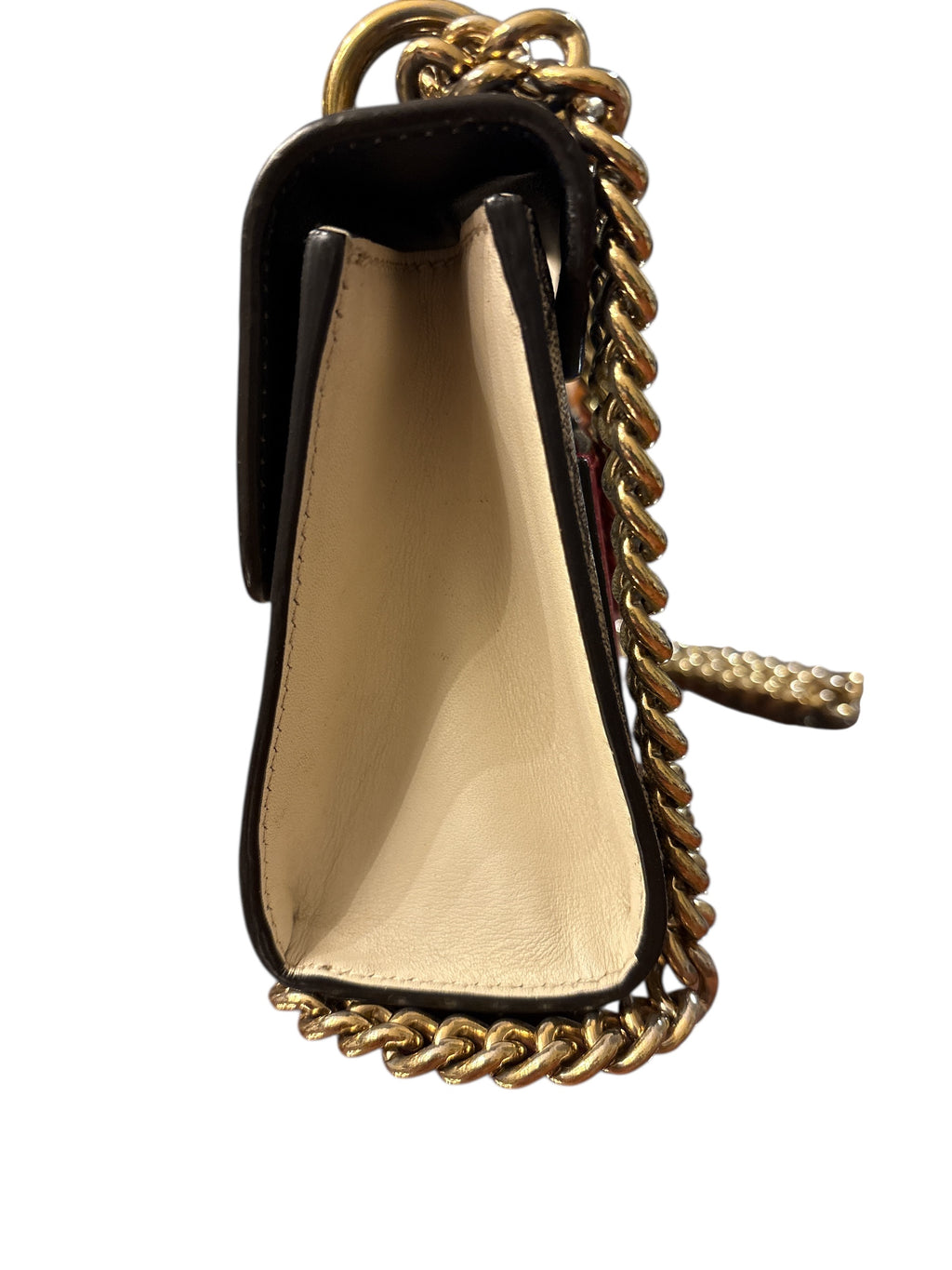 Gucci GG Supreme Monogram Moon Calfskin Small Padlock.