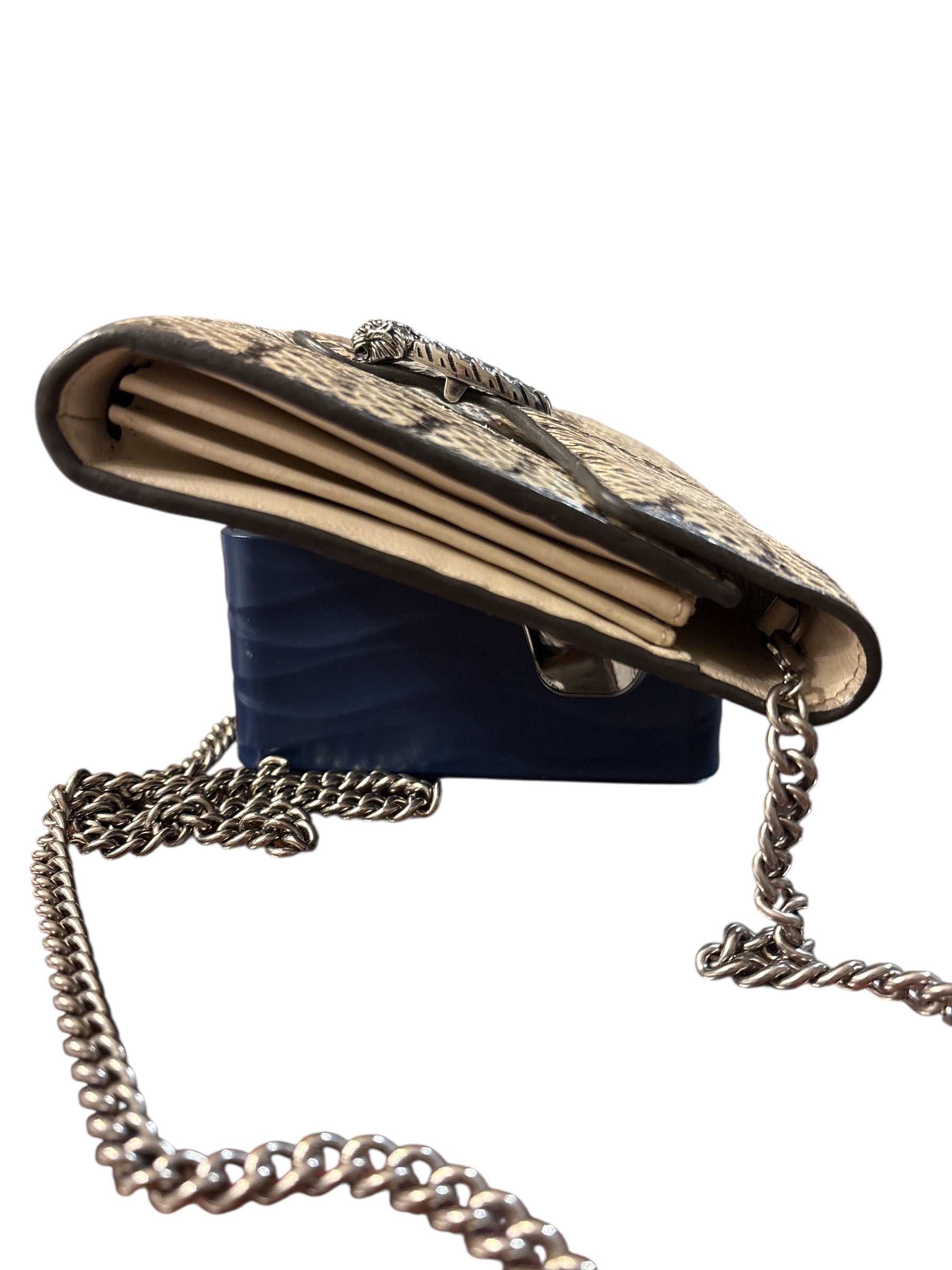 Gucci Watersnake Dionysus Chain Wallet.